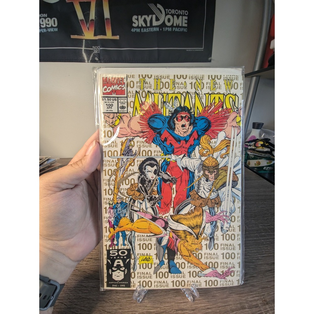 New‎ Mutants 100 Final Issue Marvel Comics Captain America Anniversary Rare